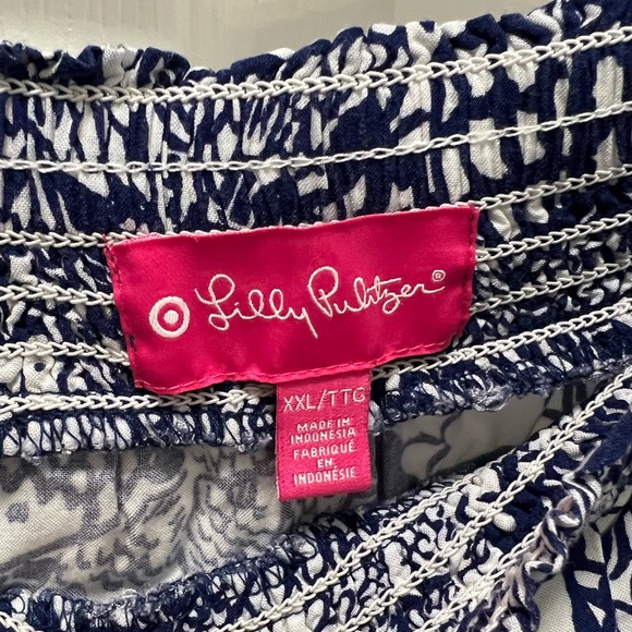 Lilly Pulitzer for Target Blue Strapless Jumpsuit - Picture 4 of 5